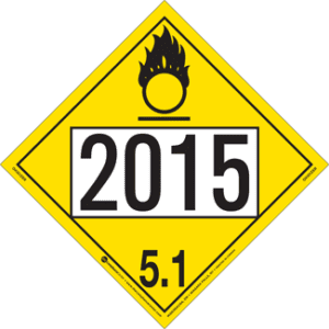 UN 2015, Hazard Class 5 - Oxidizer, Rigid Vinyl - ICC USA