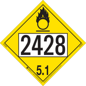 UN 2428, Hazard Class 5 - Oxidizer, Rigid Vinyl - ICC USA