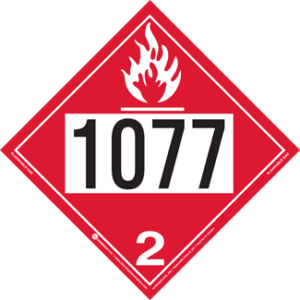 UN 1077, Hazard Class 2 - Flammable Gas, Rigid Vinyl - ICC USA