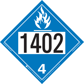 UN 1402, Hazard Class 4 - Water Reactive Substances, Rigid Vinyl - ICC USA