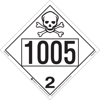 UN 1005, Hazard Class 2 - Toxic Gas, Rigid Vinyl - ICC USA