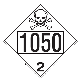 UN 1050, Hazard Class 2 - Toxic Gas, Rigid Vinyl - ICC USA UN 1050, Hazard Class 2 - Toxic Gas, Rigid Vinyl - ICC USA