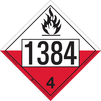 UN 1384, Hazard Class 4 - Substances Liable to Spontaneous Combustion, Rigid Vinyl - ICC USA