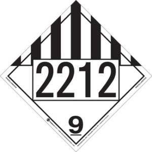 UN 2212, Hazard Class 9 - Miscellaneous Dangerous Goods, Rigid Vinyl - ICC USA