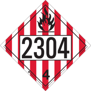 UN 2304, Hazard Class 4 - Flammable Solid, Rigid Vinyl - ICC USA
