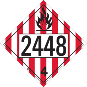 UN 2448, Hazard Class 4 - Flammable Solid, Rigid Vinyl - ICC USA