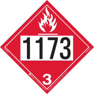 UN 1173, Hazard Class 3 - Flammable Liquid, Tagboard - ICC USA