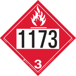 UN 1173, Hazard Class 3 - Flammable Liquid, Tagboard - ICC USA