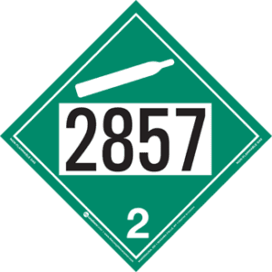 UN 2857, Hazard Class 2 - Non-Flammable Gas, Tagboard - ICC USA