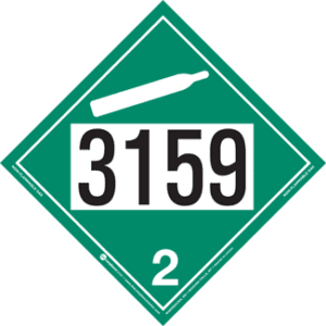 UN 3159, Hazard Class 2 - Non-Flammable Gas, Tagboard - ICC USA