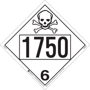 UN 1750, Hazard Class 6 - Poison, Tagboard - ICC USA