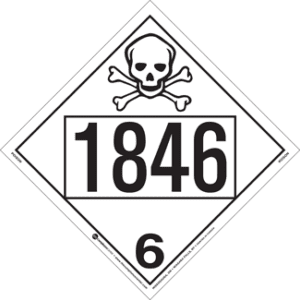 UN 1846, Hazard Class 6 - Poison, Tagboard - ICC USA