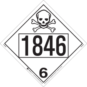 UN 1846, Hazard Class 6 - Poison, Tagboard - ICC USA