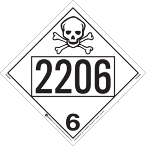 UN 2206, Hazard Class 6 - Poison, Tagboard - ICC USA