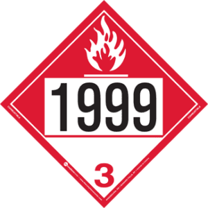 UN 1999, Hazard Class 3 - Cumbustible Liquid, Tagboard - ICC USA
