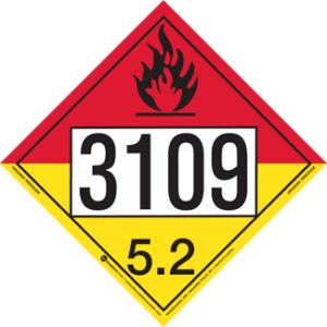 UN 3109, Hazard Class 5 - Organic Peroxide, Tagboard - ICC USA