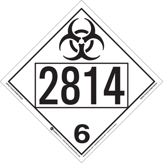 Un Hazard Class Infectious Substance Permanent Self Stick Icc