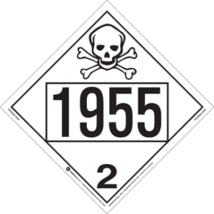 UN 1955, Hazard Class 2 - Toxic Gas, Tagboard - ICC USA