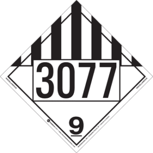 UN 3077, Hazard Class 9 - Miscellaneous Dangerous Goods, Tagboard - ICC USA