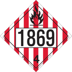 UN 1869, Hazard Class 4 - Flammable Solid, Tagboard - ICC USA