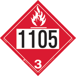 UN 1105, Hazard Class 3 - Flammable Liquid, Tagboard, 2-Sided - ICC USA