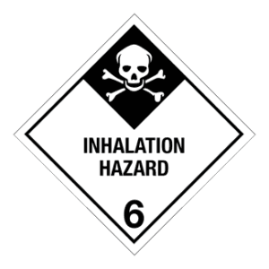 Hazard Class 6.1 - Inhalation Hazard, Worded, High-Gloss Label, 500/roll - ICC USA