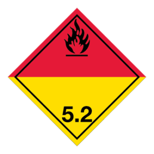 Hazard Class 5.2 - Organic Peroxide, Non-Worded, High-Gloss Label, 500/roll - ICC USA