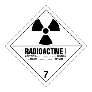 Hazard Class 7 - Radioactive Category I, Non-Worded, High-Gloss Label, 500/roll - ICC USA