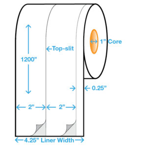 Epson C3500/C7500 Label - Inkjet Polypropylene, 2" x 2 Across, Rolls of 100 Feet - ICC USA