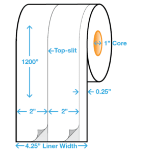 Epson C3500/C7500 Label, Inkjet Polypropylene, 2" x 2 Across, Rolls of 100 Feet - ICC USA