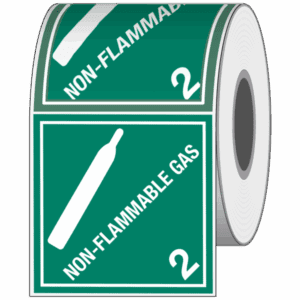 Hazard Class 2.2 - Non-Flammable Gas, Worded, High-Gloss Label, 500/roll - ICC USA