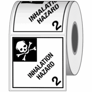 Hazard Class 2.3 - Inhalation Hazard, Worded, High-Gloss Label, 500/roll - ICC USA