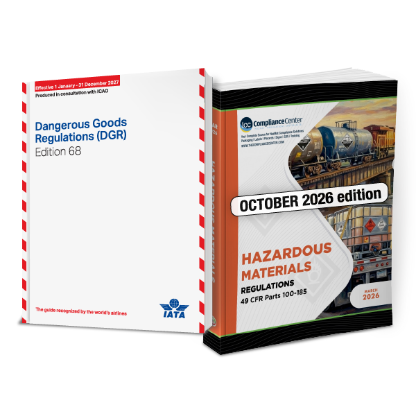 IATA 2027 DGR and 49 CFR Hazmat Regulations Package - ICC USA IATA 2027 DGR and 49 CFR Hazmat Regulations Package - ICC USA