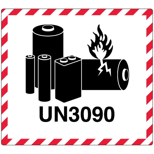 UN 3090 Lithium Battery Mark - 4.5″ x 5″, Gloss Paper Label, 500/roll - ICC USA UN 3090 Lithium Battery Mark - 4.5″ x 5″, Gloss Paper Label, 500/roll - ICC USA