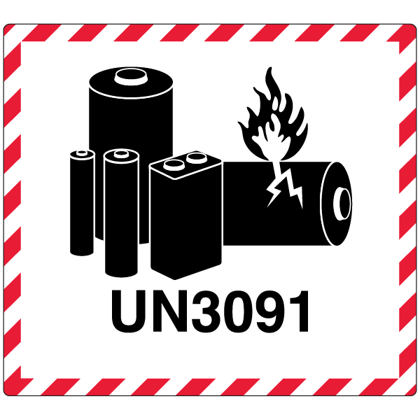 UN 3091 Lithium Battery Mark – 4.5″ x 5″, Gloss Paper Label, 500/roll - ICC USA UN 3091 Lithium Battery Mark – 4.5″ x 5″, Gloss Paper Label, 500/roll - ICC USA
