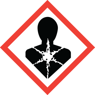 Severe Health Hazards, GHS Pictogram Label, 1" x 1", Gloss Paper, 80/Sheet - ICC USA