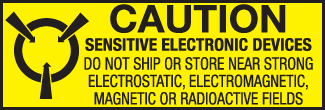 Handle With Care - Electronic Material - Fragile, 4 x 4, Gloss Paper,  500/Roll - ICC Compliance Center Inc - USA