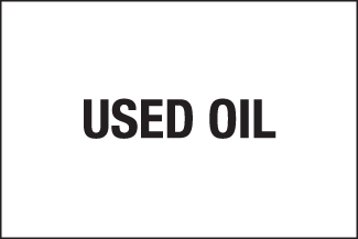 Used Oil Label - 6" x 4", Thermalabel - ICC USA
