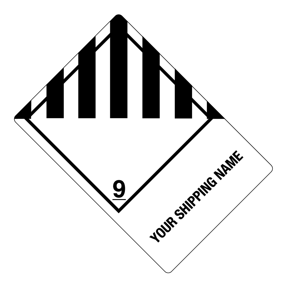 Hazard Class 9 Miscellaneous Hazardous Material, 4" x 6", Thermalabel