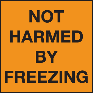 Not Harmed By Freezing - 3" x 3", Fluorescent Paper, 500/Roll - ICC USA
