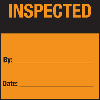 Inspected, 3" x 3", Fluorescent Paper, 500/Roll - ICC USA