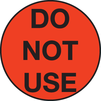 Do Not Use - 4" Round, Fluorescent Paper, 500/Roll - ICC USA