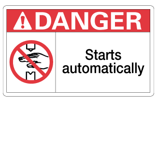 Starts Automatically - 3" x 5", Package of 5, English - ICC USA