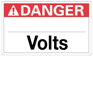 [fill in the blank] Volts - 3" x 5", Package of 5, English - ICC USA