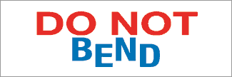 Do Not Bend, 3" x 1", Gloss Paper, 1000/Roll - ICC USA