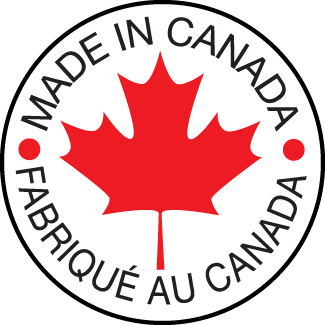 Made in Canada, 1.125" Round, Paper, Gloss Paper, 1000/Roll - ICC USA
