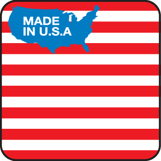 Made in U.S.A., 1.25" x 1.25", Gloss Paper, 1000/Roll - ICC USA