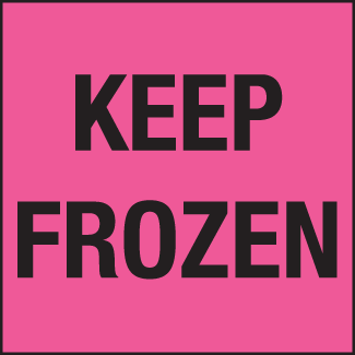 Keep Frozen, 4" x 4", Gloss Paper, 500/Roll - ICC USA