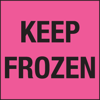 Keep Frozen - 4" x 4", Gloss Paper, 500/Roll - ICC USA