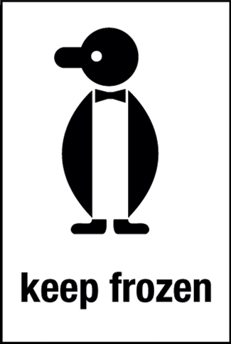 Keep Frozen, 2.75" x 4", Gloss Paper, 500/Roll - ICC USA